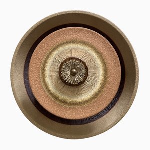 Large Danish Handmade Stoneware Wall Sconce by Noomi Backhausen & Poul Brandbourg for Søholm, 1960s