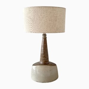 Large Danish Stoneware Table Lamp by Hak Nils for Kähler Keramik Stoneware, 1970s