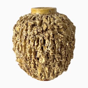 Glasierte Tischlampe aus Hasenfell von schwedischem Gunnar Nylund für Rörstrand, 1960er