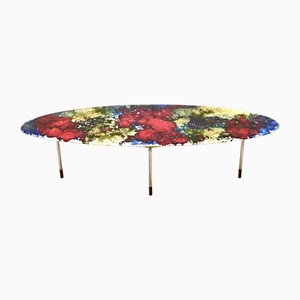 Vintage Oval Coffee Table from Stil Keramos, 1960s