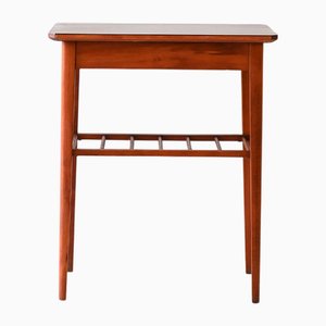 Table de Chevet Scandinave avec Étagère, 1950s