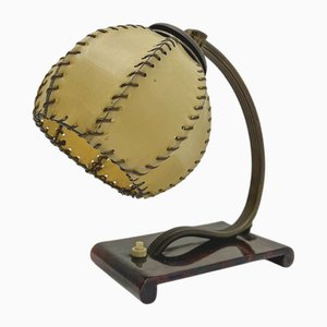 Art Deco Bakelite and Celluloid Table Lamp, 1930s