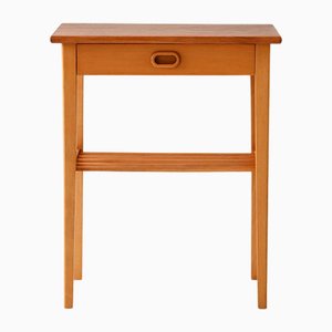 Table de Chevet Vintage Scandinave en Chêne Clair, 1960s