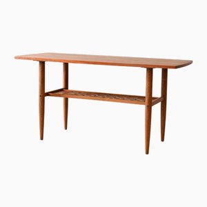 Skandinavischer Couchtisch aus Teak, 1950er