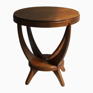 Amsterdam School Occasional Table by a.f. Van Der Weij for l.o.v. Oosterbeek, 1920s