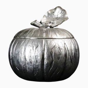Vintage Silver Metal Pumpkin Ice Bucket by Mauro Manetti, 1970s