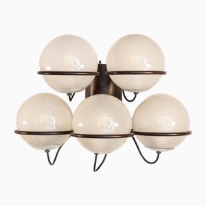 Lámpara de pared de cinco luces modelo 238/5 de Gino Sarfatti para Arteluce, 1960