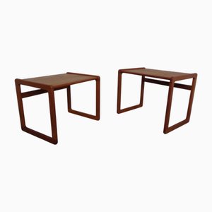 Dänische Teak Satztische von Korup Stolefabrik, 1960er, 2er Set