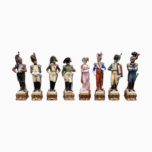 Porcelain Soldiers by B. Merli for Capodimonte, 1950s, Set of 8