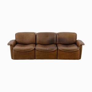 DS-12 Sofa in Brown Buffalo Leather from de Sede, Set of 3