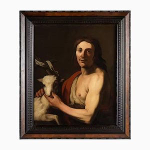 Jan Janssens, Saint Jean-Baptiste, Huile sur Toile, 17ème Siècle, Encadrée