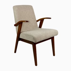 Beige Boucle Easy Chair attributed to Mieczyslaw Puchala, 1970s
