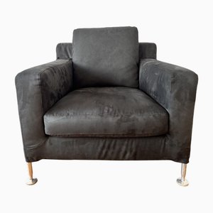 Minimalist Grey Armchair by Antonio Citterio for B&B Italia, 1995