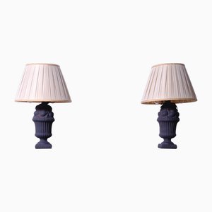 Cast Iron Table Lamp, 1960s, Set of 2