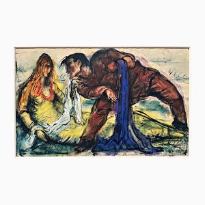 Josef Hegenbarth, Watercolor, Signed