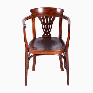 Art Deco Armchair in Beech by Fischel, 1890s