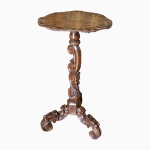 Italian Carved Tripod Table, 1880s