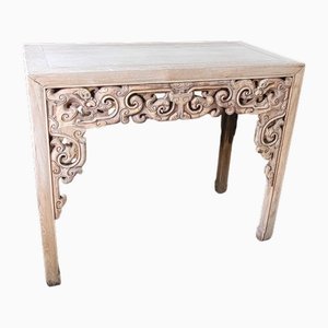 Antique Chinese Ming-Style Carved Console, 1900s