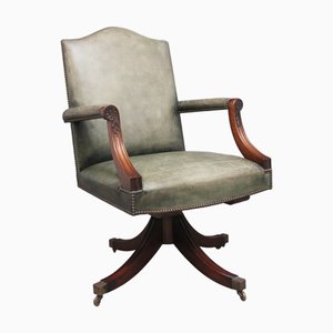 Silla de escritorio vintage de caoba, 1920
