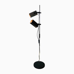 Dutch Postmodern Floor Lamp with Double Adjustable Spotlights, 1980s