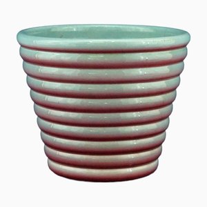 Vase Caméléon Futuriste du 20ème Siècle en Céramique par Angelo Simonetto pour Galvani Factory, Italie, 1920s