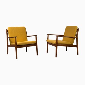 Set of Danish Teak Armchairs by Svend Aage Eriksen for Glostrup, 1960s