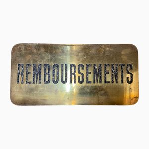 Carved Copper Bank Sign