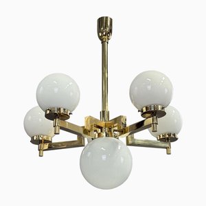 Functionalist Brass Chandelier, 1930s