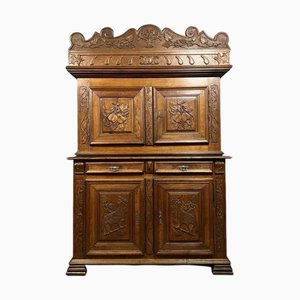 Montbéliard Buffet with Renaissance style Shutters in Oak, 1850