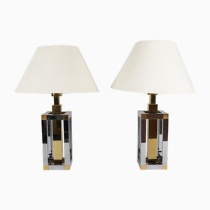 Hollywood Regency Table Lights by Stephane Devidts for WKR, Germany, 1980s, Set of 2