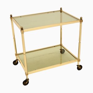 Französischer Vintage Servierwagen aus Messing, 1950