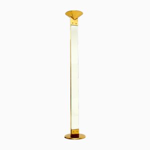 Lampadaire Vintage en Laiton et Verre par Max Baguara pour Lamperti, Italie, 1970