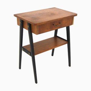 Table de Chevet Scandinave en Teck, 1950