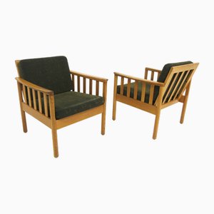 Set of Vintage Oak Armchairs from Skaraborgs Möbelindustri, 1960