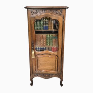Französisches Bücherregal aus Nussholz, 1880