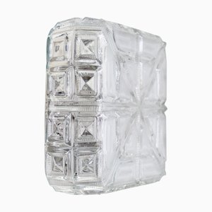 Mid-Century Modern Clear and Mat Glass Sconce