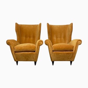 Italienische Vintage Bergère Stühle, 1940er