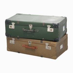Deutsche Vintage Reisekoffer, 1950er, 2er Set