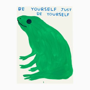 David Shrigley, Sii te stesso, sii te stesso, 2023, Litografia