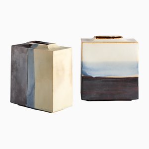 Ceramic Vases by Nanni Valentini for Ceramiche Arcore, 1970s, Set of 2