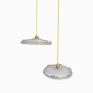 Art Deco Hängelampen, 1930er, 2er Set