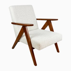 Vintage Model B-310 Armchair in Ivory White Boucle, 1970s