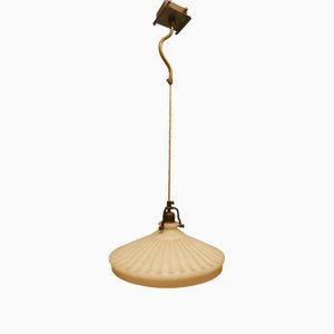 Amber Glass Hanging Light