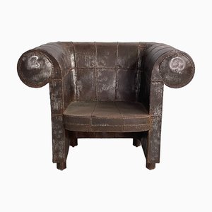 Chaise Moderne en Fer par Anacleto Spazzapan, Italie, 1990s