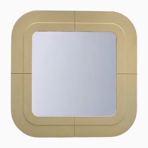 Italienischer Beige Spiegel von Anna Castelli Ferrieri für Kartell, 1960er