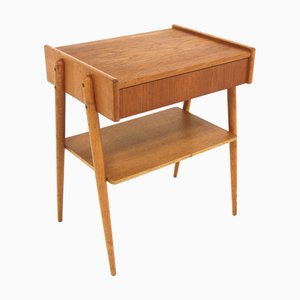 Scandinavian Teak Bedside Table from Ab Carlströms, 1960