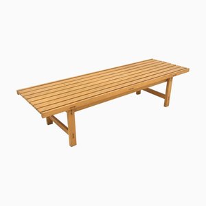 Scandinavian Beech Bench, 1960