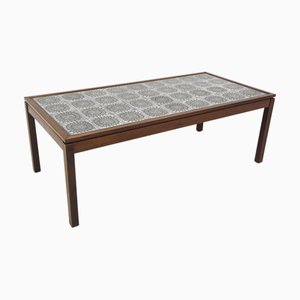 Mahogany and Ceramic Coffee Table, 1970