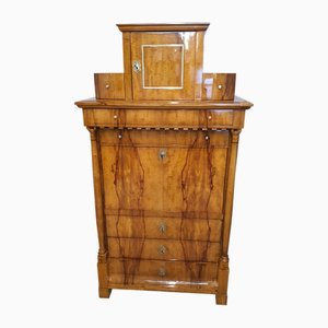 Secretaire Biedermeier in legno di melo, 1820