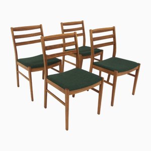 Chaises Scandinaves en Hêtre, 1960, Set de 4